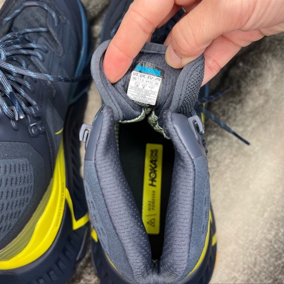 Hoka One One Tennine Ombre Blue Green Athletic Trail Hiking Running Sneakers - Picture 7 of 8